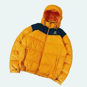 Salomons Men's 700 Fill Power Clima Down Hooded Puffer Jacket - L